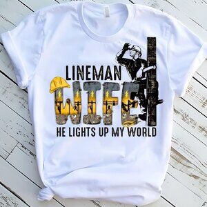 Lineman Wife Tee Graphic Short Sleeve T-shirt
